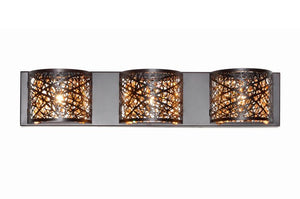 Inca 4.25' x 5' Vanity Lighting with 3 Light bulbs included - Bronze