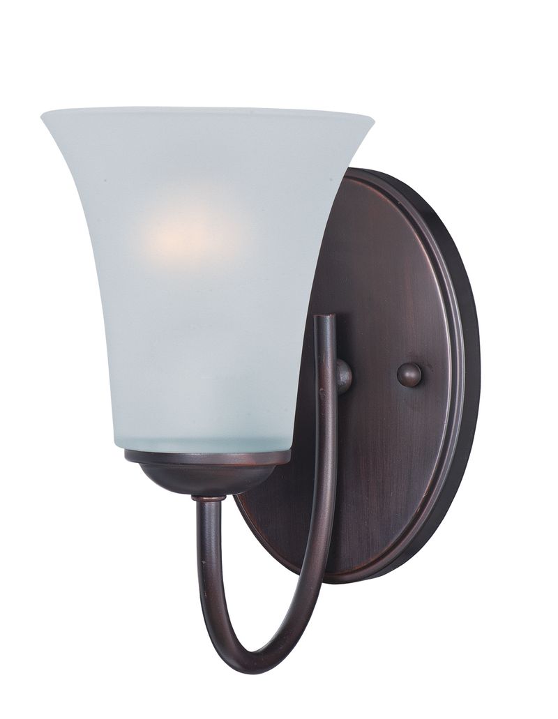 Logan 5' Single Light Vanity Wall Sconce in Oil Rubbed Bronze