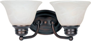 Malaga 13.25' 2 Light Vanity Wall Sconce in Oil Rubbed Bronze