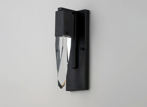 Quartz 4.75' Single Light Vanity Lighting in Black