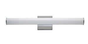 Rail 24' Single Light Vanity Wall Sconce in Polished Chrome