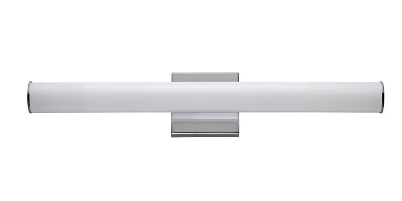 Rail 24' Single Light Vanity Wall Sconce in Polished Chrome