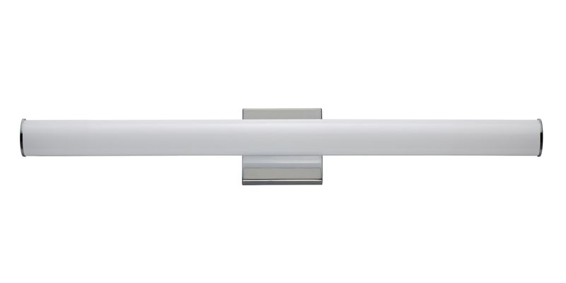 Rail 30' Single Light Vanity Wall Sconce in Polished Chrome