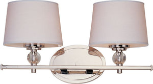 Rondo 16.75' 2 Light Vanity Wall Sconce in Polished Nickel