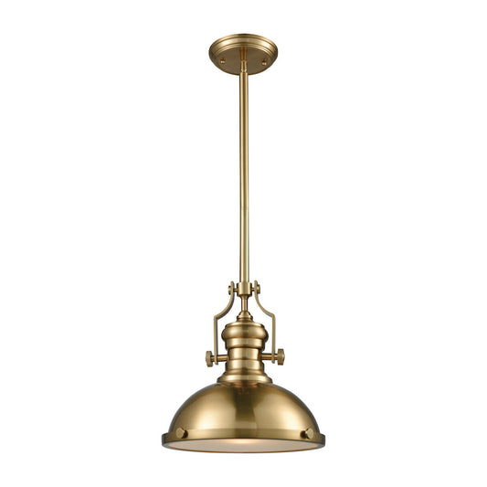 Chadwick 13" 1 Light Pendant in Satin Brass