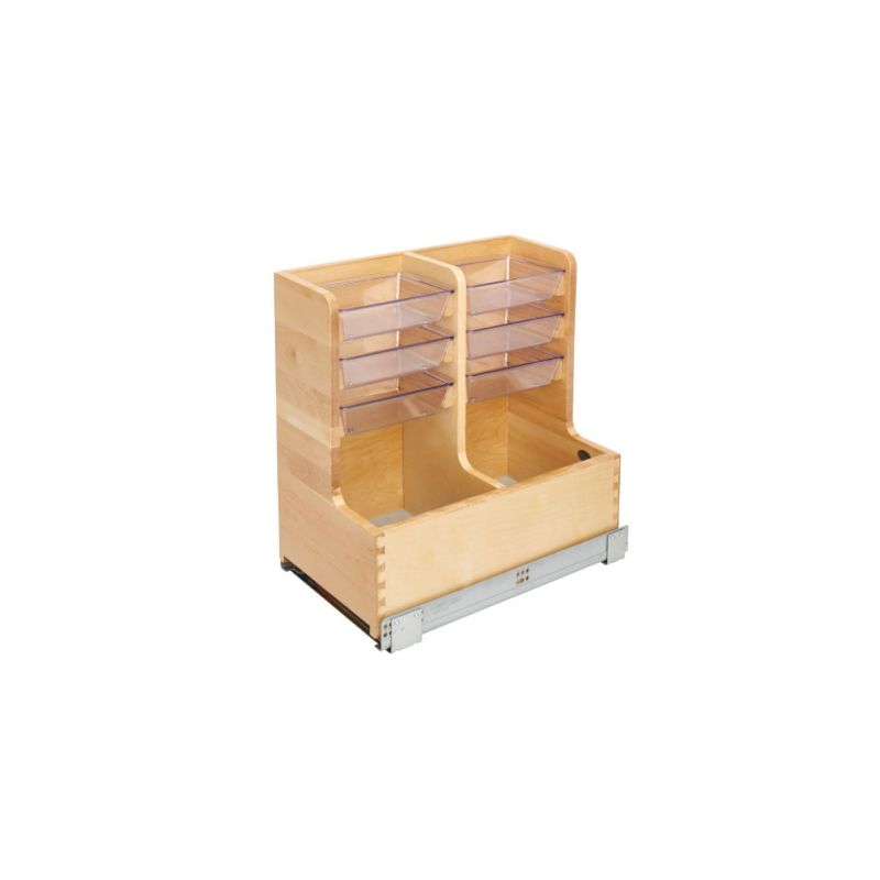 441 Series Natural Maple Vanity L-Shaped Pull-Out Organizer (11.63' x 18.75' x 18.8')