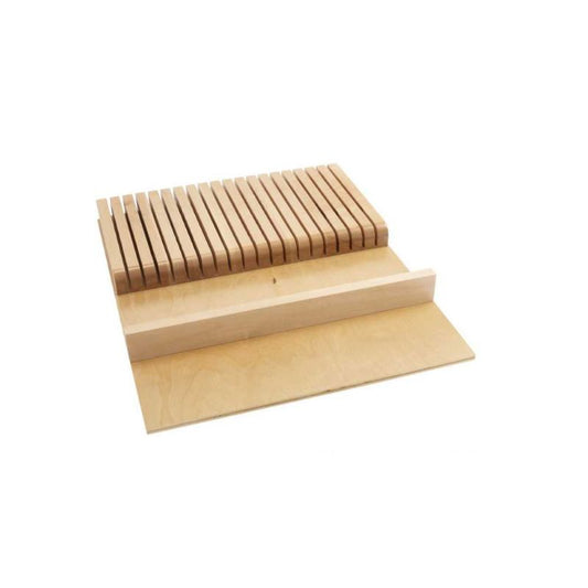4WKB Series Natural Maple Trimmable Knife Block (18.5" x 22" x 2.38")