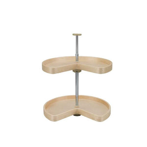 LD Series Natural Maple Kidney Lazy Susan (24' x 20.75' x 26')