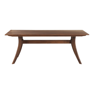 Moe's Home Florence Dining Table in Walnut Brown (30' x 63' x 33.5') - BC-1001-03