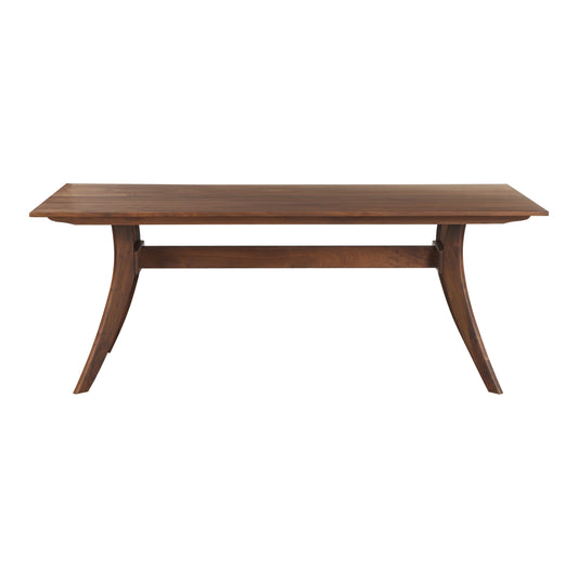 Moe's Home Florence Dining Table in Walnut Brown (30" x 63" x 33.5") - BC-1001-03