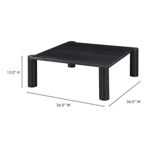 Moe's Home Post Coffee Table in Black (13' x 36' x 36') - BC-1096-02