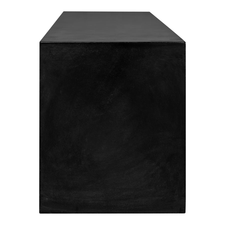 Moe's Home Lazarus Bench in Black (18.5' x 55.25' x 15.75') - BQ-1005-02