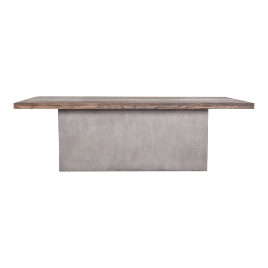Moe's Home Kaia Dining Table in Grey & Brown (30" x 94.5" x 47.25") - BQ-1030-25