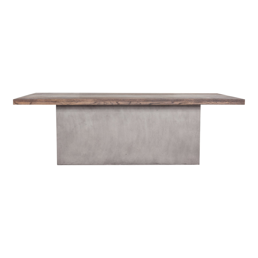 Moe's Home Kaia Dining Table in Grey & Brown (30' x 94.5' x 47.25') - BQ-1030-25