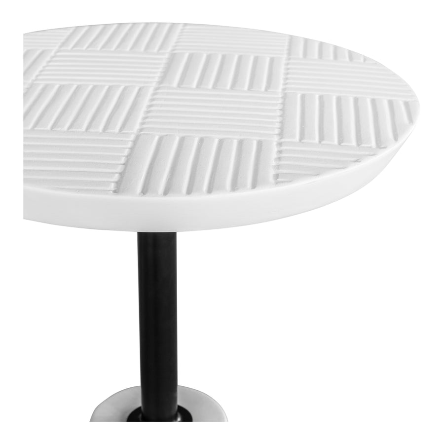 Moe's Home Foundation Accent Table in White (19.75' x 13.25' x 13.25') - BQ-1046-18