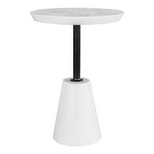 Moe's Home Foundation Accent Table in White (19.75' x 13.25' x 13.25') - BQ-1046-18