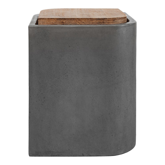 Moe's Home Marquis Stool in Grey (19.5" x 15.75" x 17.75") - BQ-1054-25