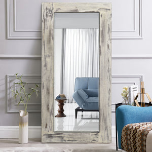 71-in H x 31-in W Oversized Wood Mirror