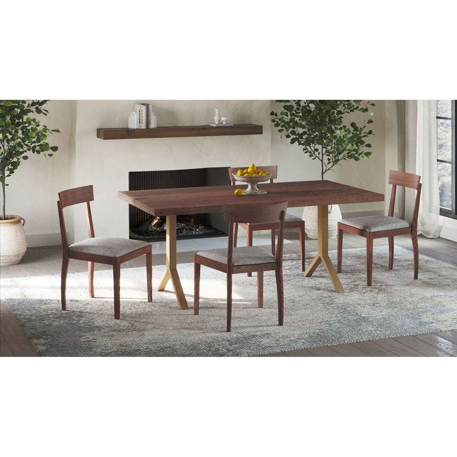 Moe's Home Trix Dining Table in Walnut Brown (29.5' x 70' x 36') - BV-1019-03