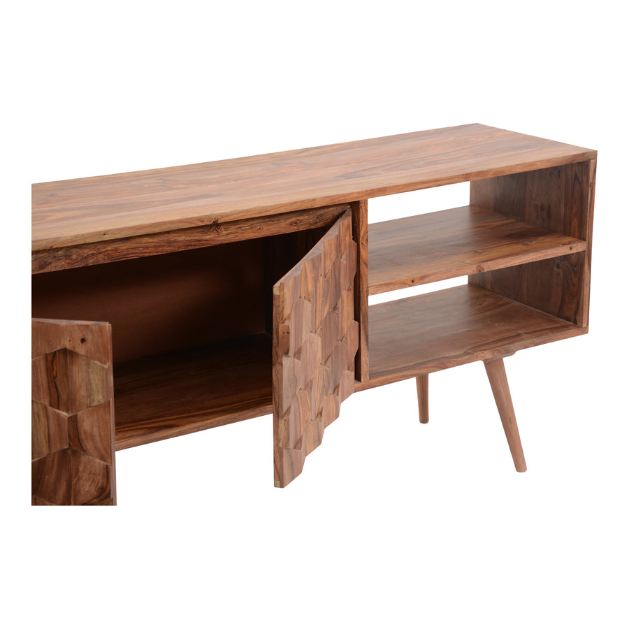 Moe's Home O2 Media Console in Natural (24' x 57.5' x 14') - BZ-1020-24