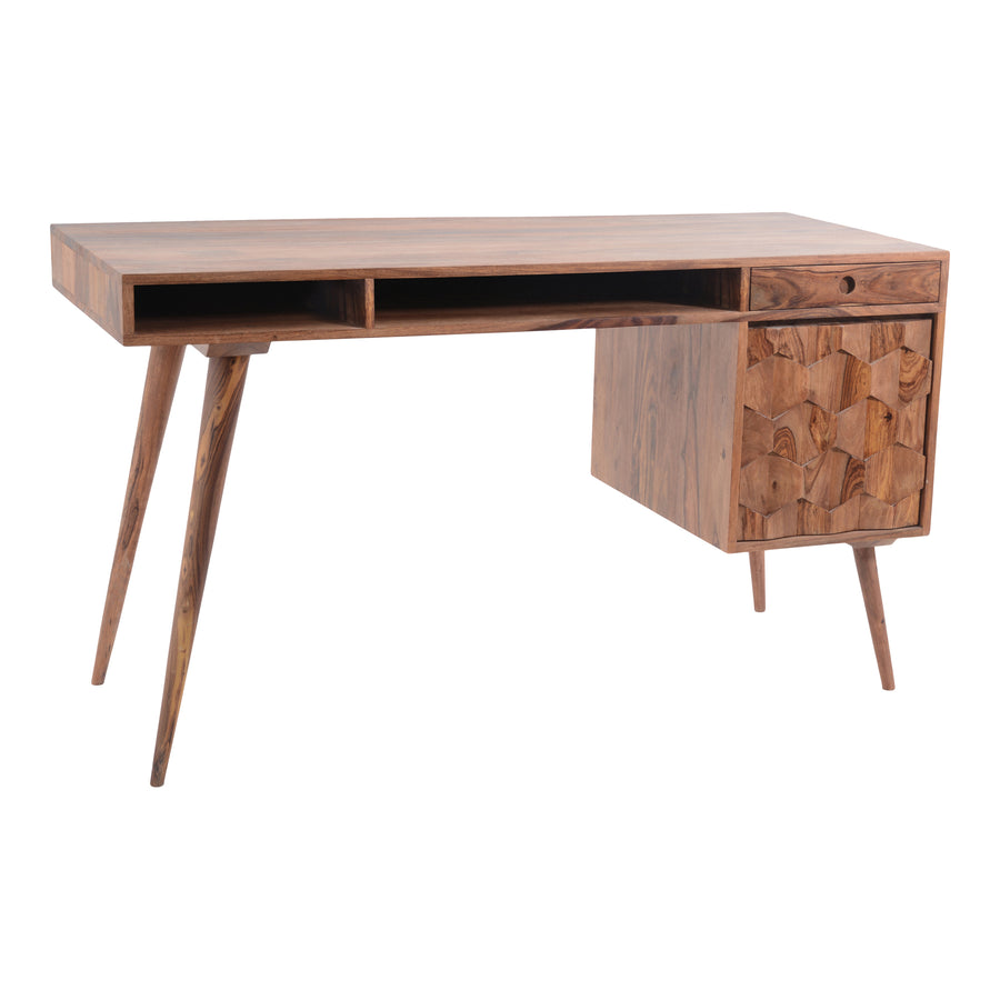 Moe's Home O2 Desk in Natural (30' x 53.5' x 21.5') - BZ-1024-24
