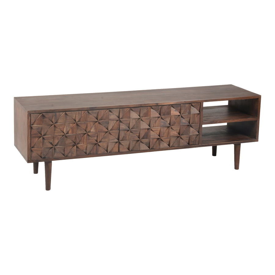 Moe's Home Pablo Media Console in Brown (18' x 55' x 14') - BZ-1040-03