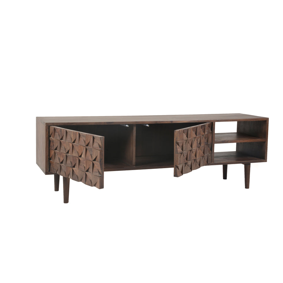 Moe's Home Pablo Media Console in Brown (18' x 55' x 14') - BZ-1040-03
