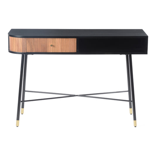 Moe's Home Bezier Console Table in Black (30" x 45.5" x 16") - BZ-1106-02