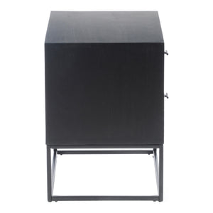 Moe's Home Atelier Nightstand in Black (21.5' x 23.5' x 15.5') - BZ-1112-02