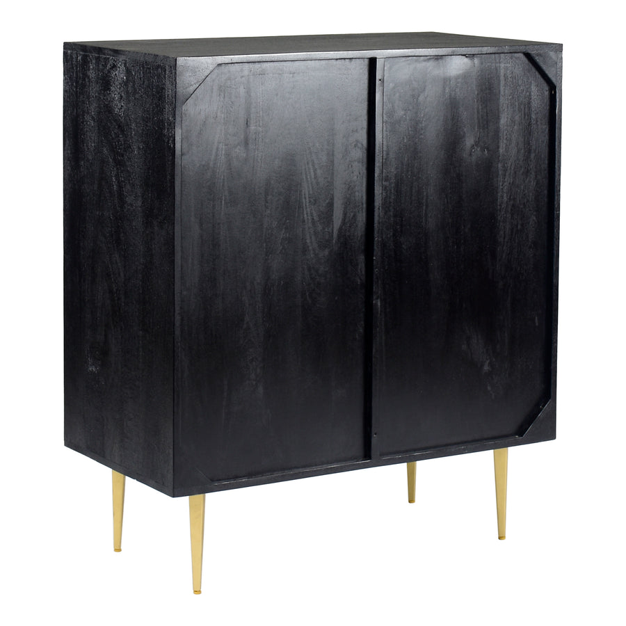 Moe's Home Sapporo Storage Cabinet in Black (39.5' x 35' x 18') - BZ-1121-02