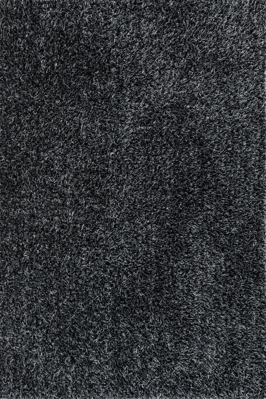 Carrera Shag Rug in Black & Slate