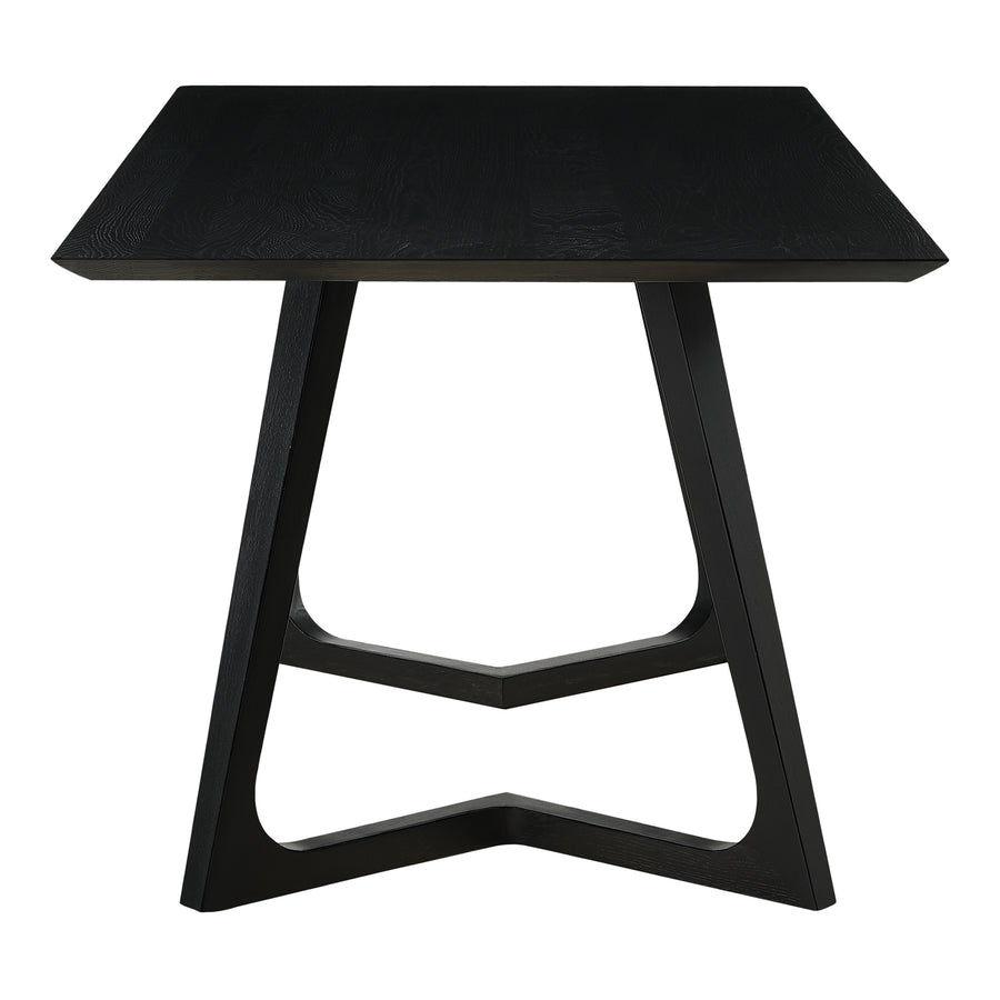 Moe's Home Godenza Dining Table in Black Ash (29.5' x 71' x 35.5') - CB-1004-02