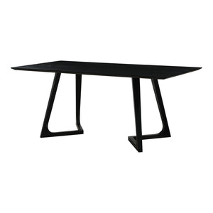 Moe's Home Godenza Dining Table in Black Ash (29.5' x 71' x 35.5') - CB-1004-02