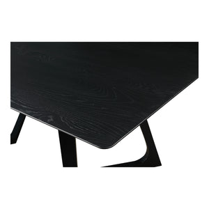 Moe's Home Godenza Dining Table in Black Ash (29.5' x 71' x 35.5') - CB-1004-02