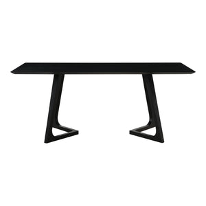 Moe's Home Godenza Dining Table in Black Ash (29.5' x 71' x 35.5') - CB-1004-02