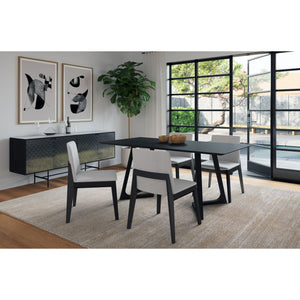 Moe's Home Godenza Dining Table in Black Ash (29.5' x 71' x 35.5') - CB-1004-02