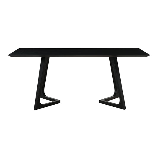 Moe's Home Godenza Dining Table in Black Ash (29.5" x 71" x 35.5") - CB-1004-02