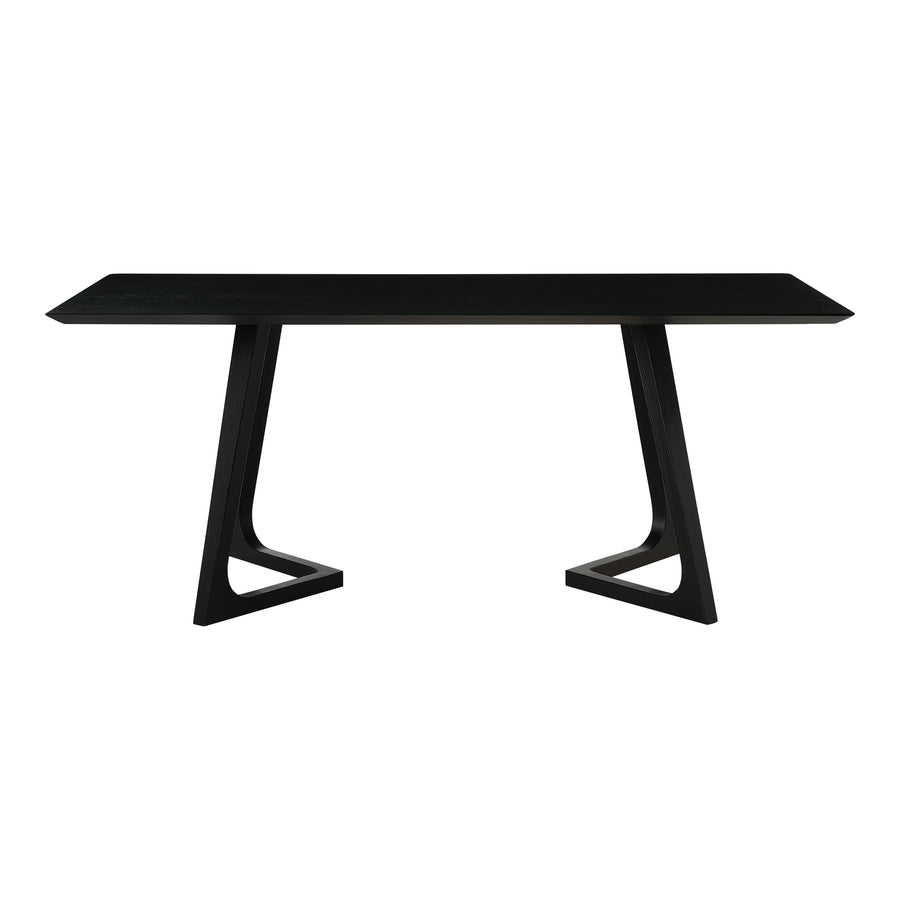 Moe's Home Godenza Dining Table in Black Ash (29.5' x 71' x 35.5') - CB-1004-02