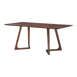 Moe's Home Godenza Dining Table in Walnut Brown (29.5' x 71' x 35.5') - CB-1004-03