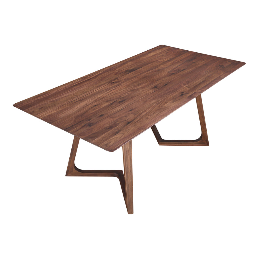 Moe's Home Godenza Dining Table in Walnut Brown (29.5' x 71' x 35.5') - CB-1004-03