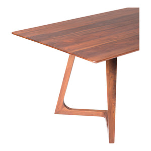 Moe's Home Godenza Dining Table in Walnut Brown (29.5' x 71' x 35.5') - CB-1004-03