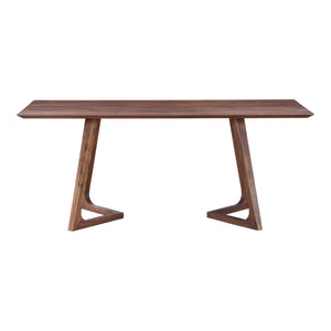 Moe's Home Godenza Dining Table in Walnut Brown (29.5' x 71' x 35.5') - CB-1004-03