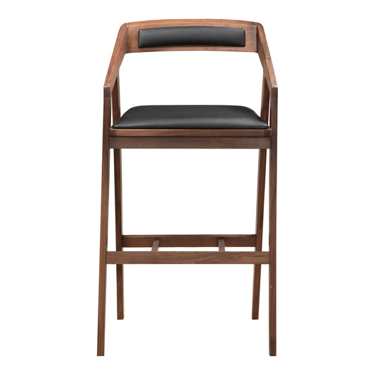 Moe's Home Padma Bar Stool in Brown & Black (41" x 22.5" x 20.5") - CB-1026-03