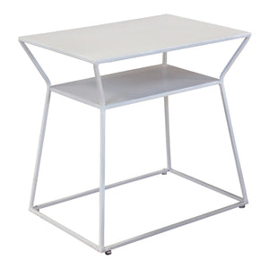 Moe's Home Osaka End Table in White (19' x 19' x 14') - DR-1178-18