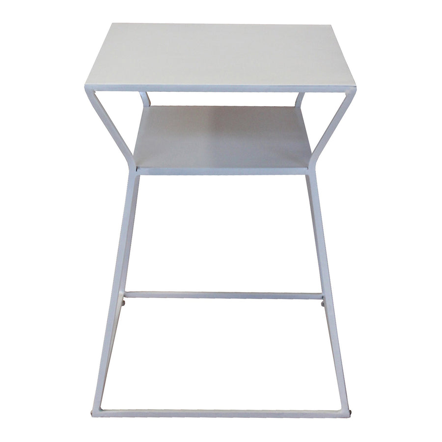 Moe's Home Osaka End Table in White (19' x 19' x 14') - DR-1178-18