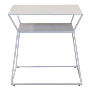 Moe's Home Osaka End Table in White (19' x 19' x 14') - DR-1178-18