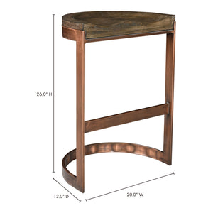 Moe's Home Bancroft Counter Stool in Brown (26' x 20' x 13') - DR-1317-15