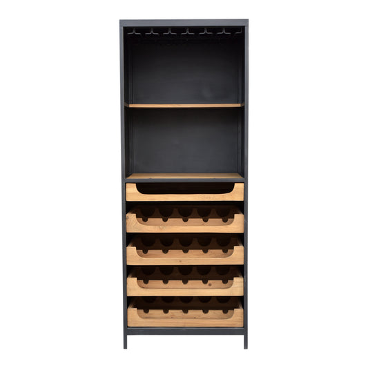 Moe's Home Chefs Wine Rack in Natural (69.5" x 26.5" x 17.5") - DR-1322-24