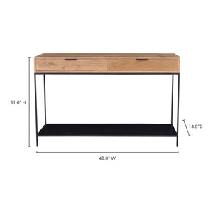 Moe's Home Joliet Console Table in Natural (31' x 48' x 14') - DR-1325-24