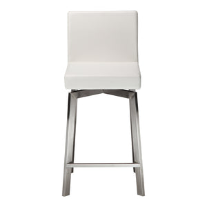 Moe's Home Giro Counter Stool in White (37.5' x 16' x 20') - EH-1039-18